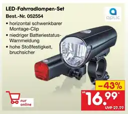 Netto Marken-Discount Aplic led-fahrradlampen-set Angebot