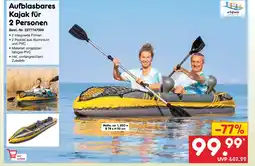Netto Marken-Discount Ebfun aufblasbares kajak für 2 personen Angebot