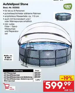 Netto Marken-Discount Exit toys aufstellpool stone Angebot
