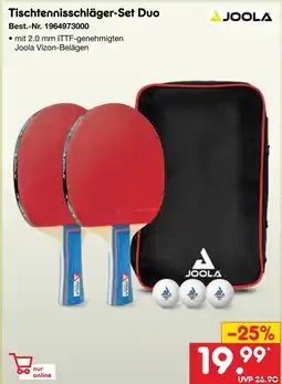 Netto Marken-Discount Joola tischtennisschläger-set duo Angebot