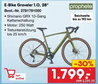 Netto Marken-Discount Prophete e-bike graveler 1.o, 28 Angebot