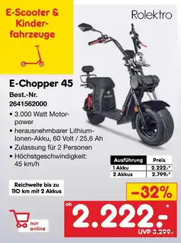 Netto Marken-Discount Rolektro e-chopper 45 Angebot