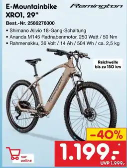 Netto Marken-Discount Remington e-mountainbike xr01, 29 Angebot