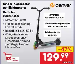 Netto Marken-Discount Denver kinder-kickscooter mit elektromotor Angebot