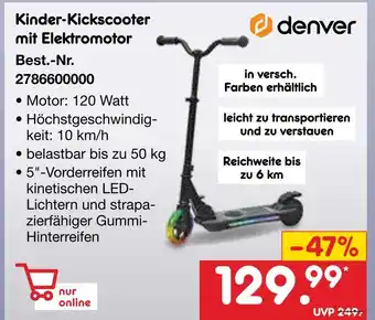 Netto Marken-Discount Denver kinder-kickscooter mit elektromotor Angebot