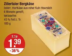 V Markt Zillertaler bergkäse Angebot