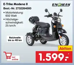 Netto Marken-Discount Eneway e-trike modena ii Angebot