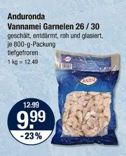V Markt Anduronda vannamei garnelen 26 / 30 Angebot