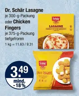 V Markt Dr. schär lasagne oder chicken fingers Angebot