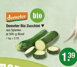 V Markt Demeter bio zucchini Angebot