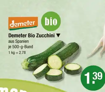 V Markt Demeter bio zucchini Angebot