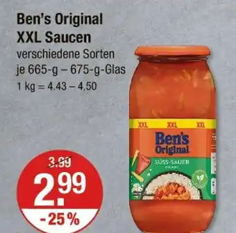 V Markt Ben’s original xxl saucen Angebot