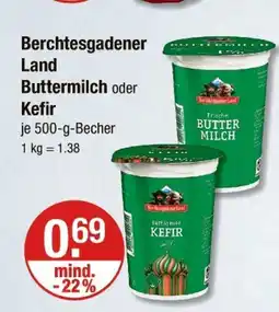V Markt Berchtesgadener land buttermilch oder kefir Angebot