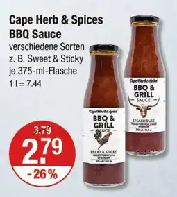 V Markt Cape herb & spice bbq sauce Angebot