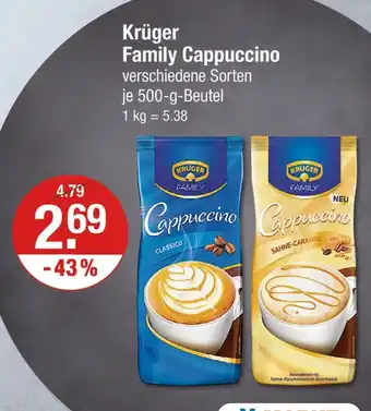 V Markt Krüger family cappuccino Angebot