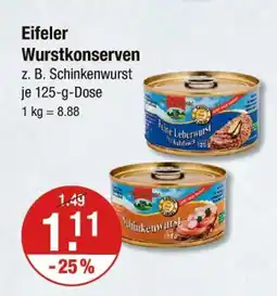 V Markt Eifeler wurstkonserven Angebot