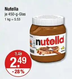 V Markt Nutella nutella Angebot
