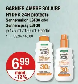 V Markt Garnier ambre solaire sonnenmilch lsf30 oder sonnenspray lsf30 Angebot