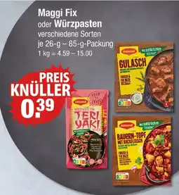 V Markt Maggi fix oder würzpasten Angebot