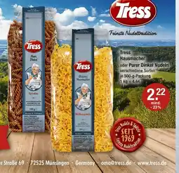 V Markt Tress hausmacher oder purer dinkel nudeln Angebot