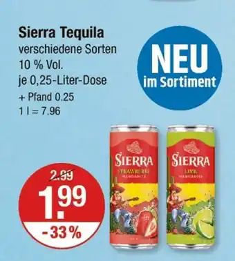 V Markt Sierra tequila Angebot