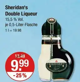 V Markt Sheridan's double liqueur Angebot