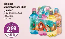V Markt Vöslauer mineralwasser ohne „junior“ Angebot
