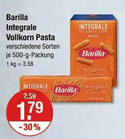 V Markt Barilla integrale vollkorn pasta Angebot