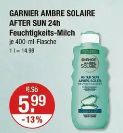 V Markt Garnier ambre solaire after sun 24h feuchtigkeits-milch Angebot