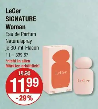V Markt Leger signature woman Angebot