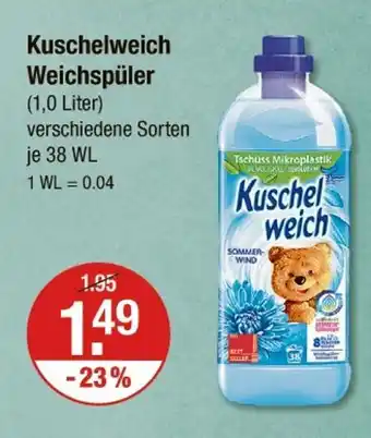 V Markt Kuschelweich weichspüler Angebot