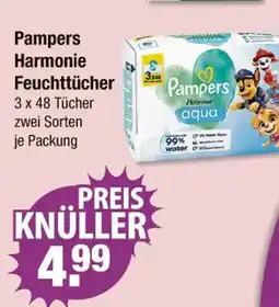 V Markt Pampers harmonie feuchttücher Angebot