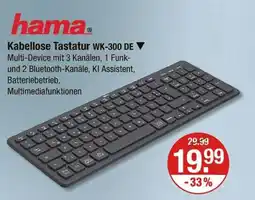 V Markt Hama kabellose tastatur wk-300 de Angebot