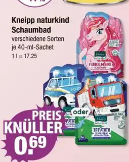 V Markt Kneipp naturkind schaumbad Angebot