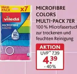 V Markt Vileda microfibre colors multi-pack 7er Angebot