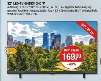 V Markt Grundig 32 led-tv ghb5340hd Angebot