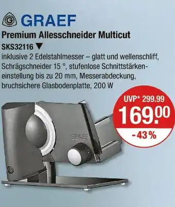 V Markt Graef premium allesschneider multicut Angebot
