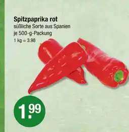 V Markt Spitzpaprika rot Angebot