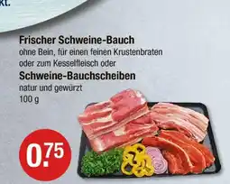 V Markt Frischer schweine-bauch oder schweine-bauchschnitten Angebot