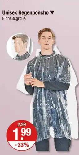 V Markt Unisex regenponcho Angebot
