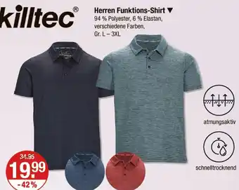 V Markt Killtec herren funktions-shirt Angebot