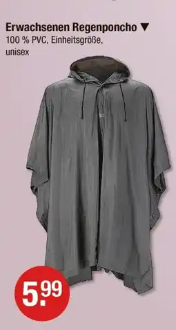V Markt Erwachsenen regenponcho Angebot