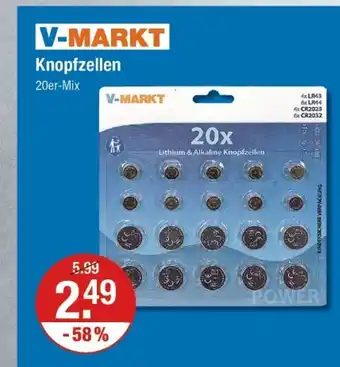 V Markt V-markt knopfzellen Angebot