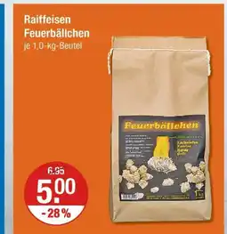 V Markt Raiffeisen feuerbällchen Angebot