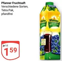 Globus Pfanner Fruchtsaft Angebot