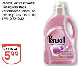 Globus Perwoll Feinwaschmittel Flüssig oder Caps Angebot
