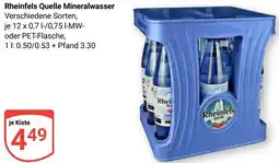 Globus Rheinfels Quelle Mineralwasser Angebot