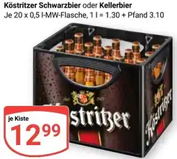 Globus Köstritzer Schwarzbier oder Kellerbier Angebot