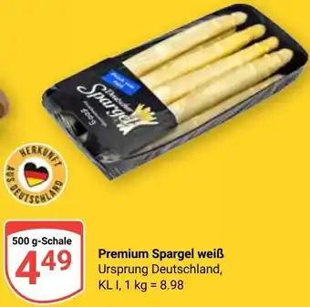 Globus Premium Spargel weiß Angebot