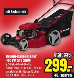 B1 Discount Baumarkt Einhell Benzin-Rasenmäher GC PM 513 SHW Angebot